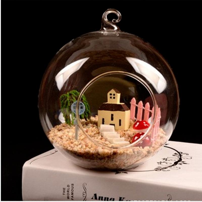 Diametru 6cm/8cm Suport pentru lumânări de ceai, sticlă cristalină, suport pentru lumânări agățate, vază romantică pentru casă, decor agățat_voghion.com