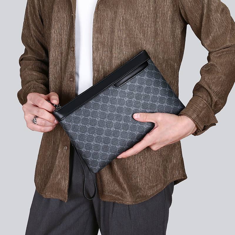 Printemps/été nouveau sac pour hommes 2024 européen et américain léger luxe imprimé à la mode pochette/mallette pour hommes
