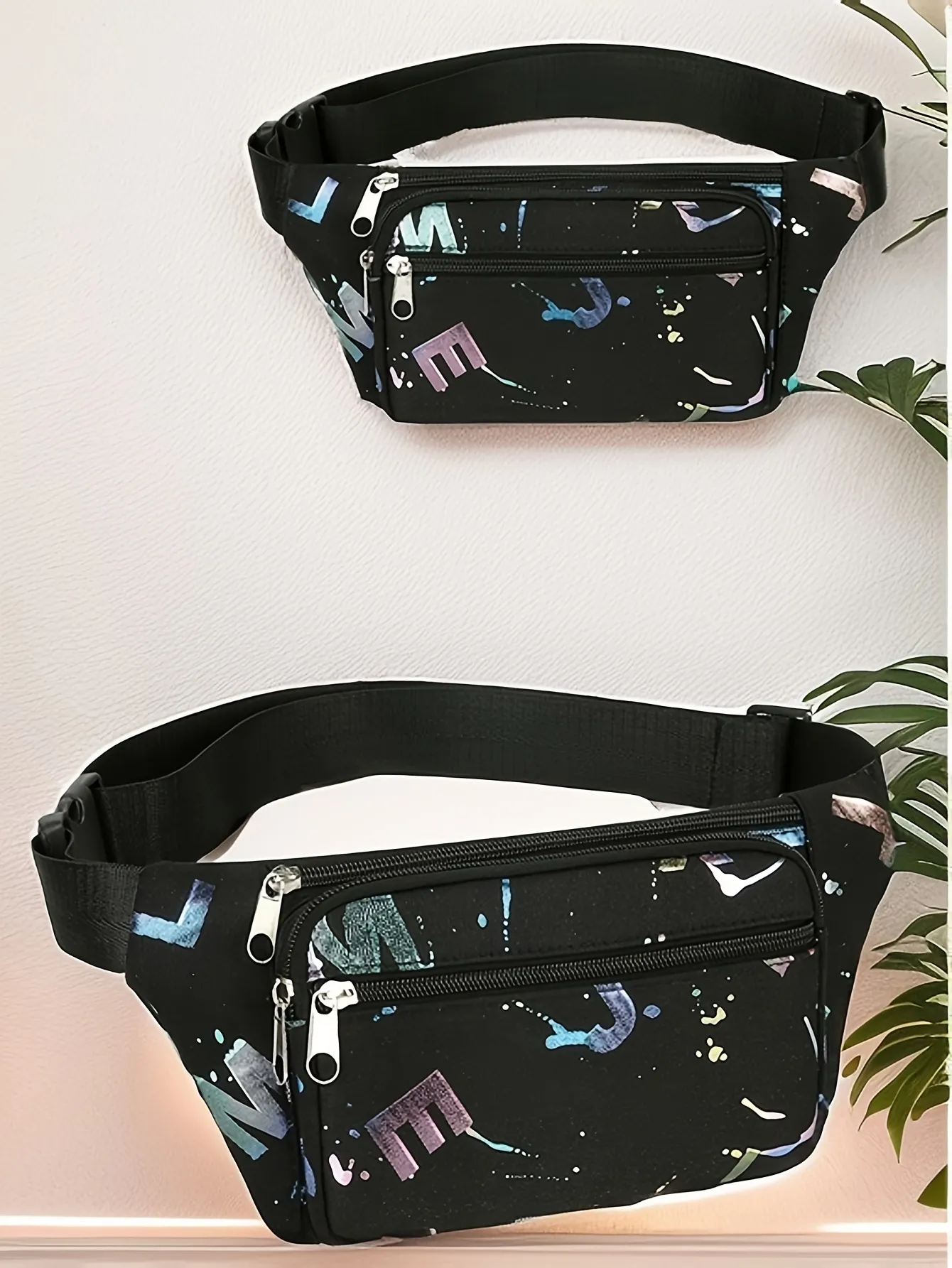 Marsupi da donna con stampa bronzata, cintura alla moda, borse a tracolla, marsupio da corsa, viaggio, allenamento_voghion.com