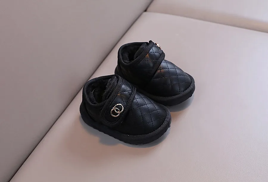 Bottes de neige chaudes d'hiver pour bébés garçons et filles Cutefeet Chaussures décontractées pour enfants Chaussures d'extérieur antidérapantes Plus Cachemire_voghion.com