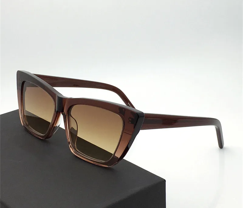 Bril Mica signer Vorm Montuur Populair Zonnebril Oog 276 Mode Retro Vrouwen Kat Zomer Vrije tijd Wild Stijl UV400_voghion.com