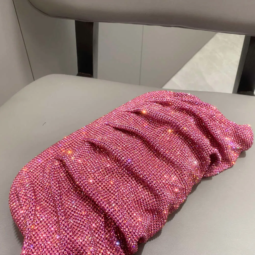 Robe de soirée Rhies à poignée brillante, nouveau portefeuille pliable et sac à main de créateur pour fête de mariage de haute qualité_voghion.com