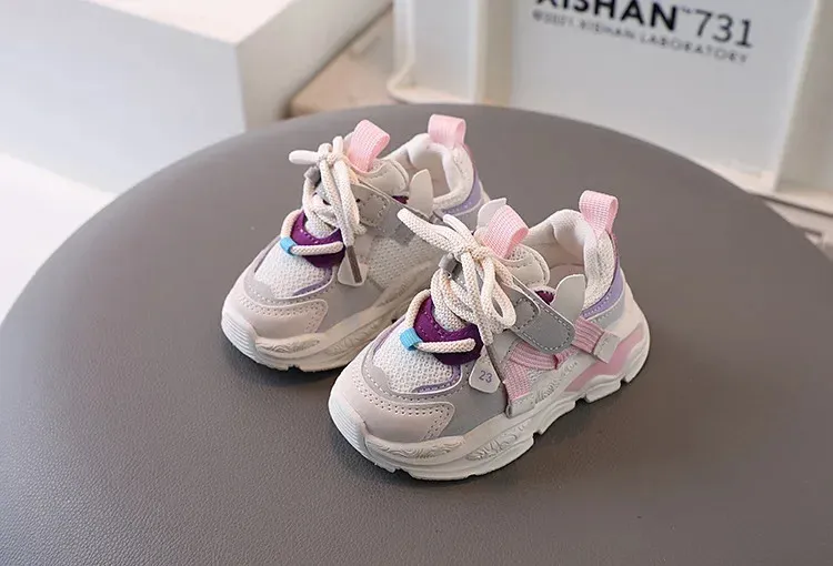 Childrens casual childrens kindergarten sports breathable air mesh shoes 240627_voghion.com