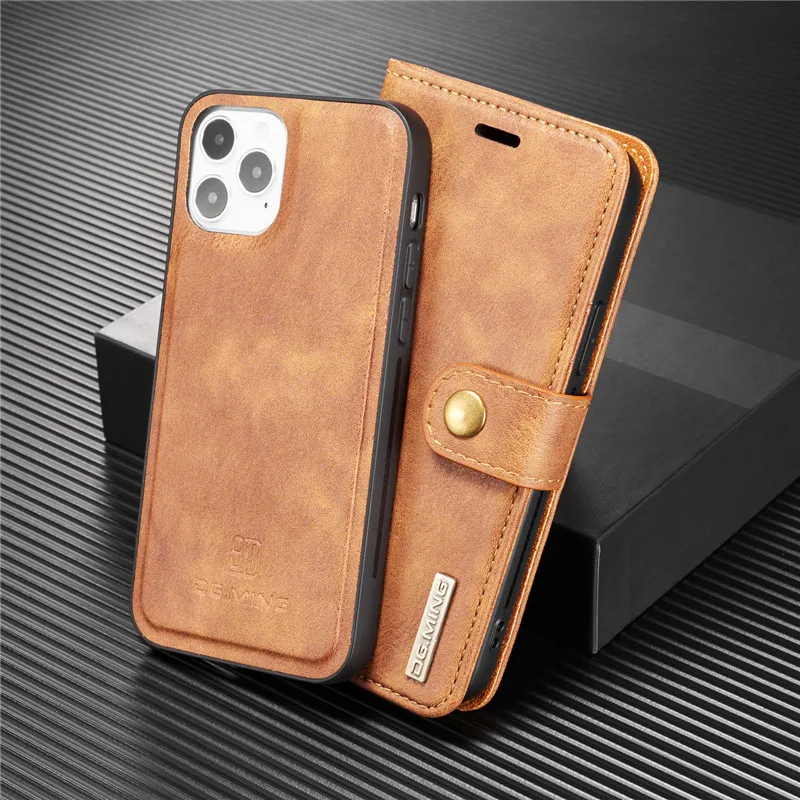 Detachable Magnetic Leather Phone Case for IPhone 15 12 13 11 14 Pro Max XS XR X SE 2022 8 7 Plus Wallet Card Holder_voghion.com