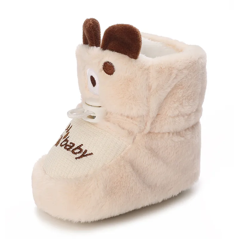 Chaussons bébé doux antidérapants pour l'hiver bottines bébé_voghion.com