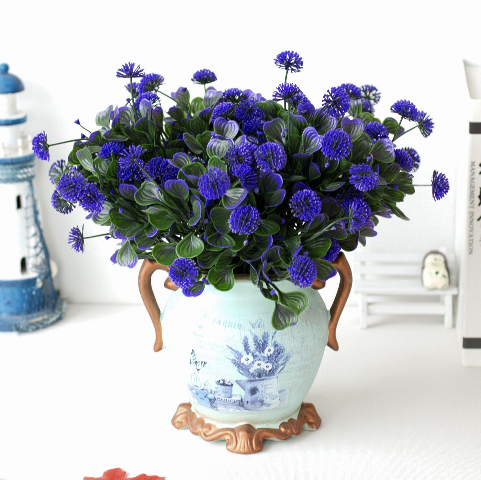 Simuleringsgrønne planter, kunstige plastikblomster, planteteknisk græs, indendørs dekoration af hjem og hoteller, engros simuleringsplanter_voghion.com