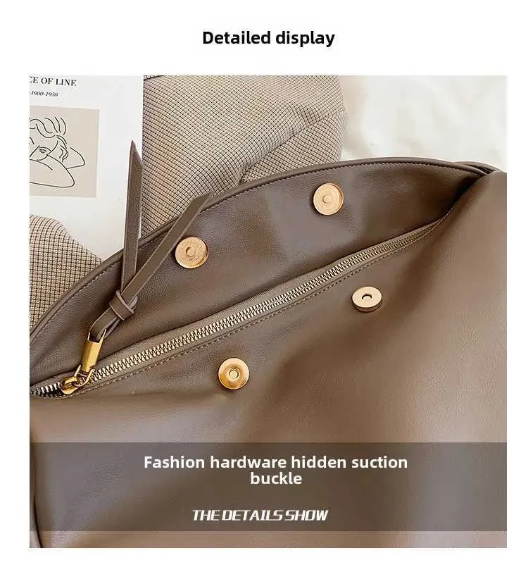 Crossbody fir Fraen Handtaschen mat grousser Kapazitéit Solid Soft Schëllertaschen Weiblech Casual Rees Hobos Bag Vintage Sac_voghion.com