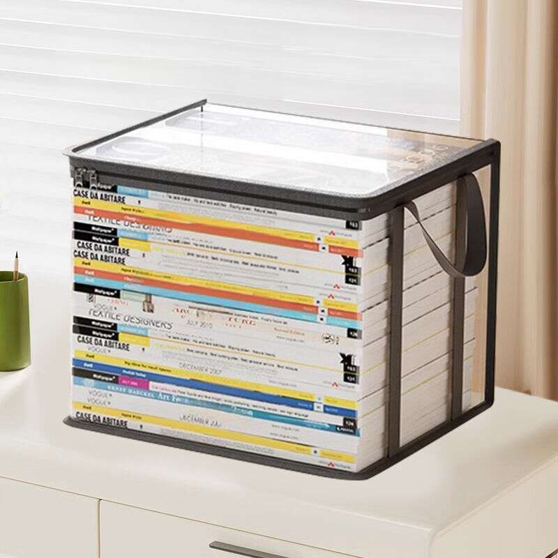 【 4745 Personen Bewertungen 】 Lagerung Student Klassenzimmer Verpackung und Organisation Faltbare Transparente Buch Box, Lagerung Tasche_voghion.com