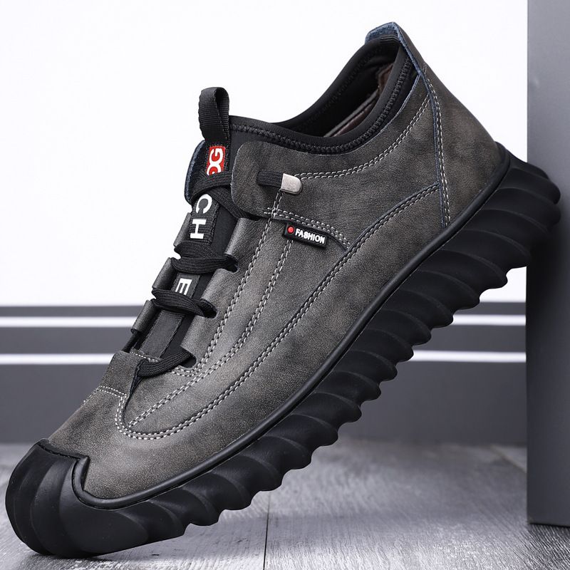 Vier seizoenen reizen buitensport vrijetijds leren heren, slijtvaste en antislip wandelschoenen, ademende zachte zool_voghion.com