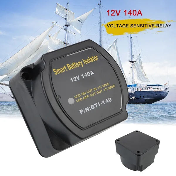 Relais isolateur de batterie entièrement automatique 12 V 140 A pour charge de voiture/camping-car_voghion.com