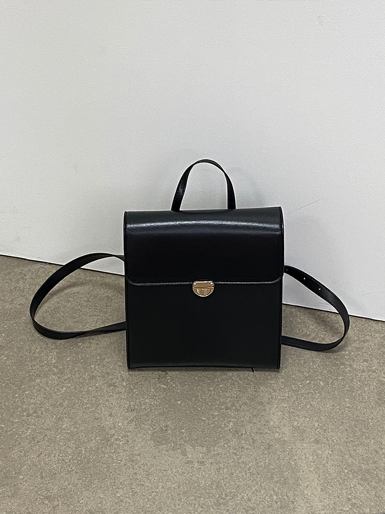 Borsa a doppia spalla, zaino JK, nicchia, nero, college femminile semplice stile giapponese, nero versatile_voghion.com