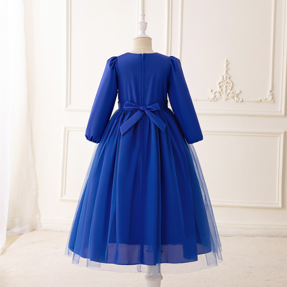 Abito per mamma e bambini, elegante abito musulmano per bambini ricamato in oro_voghion.com