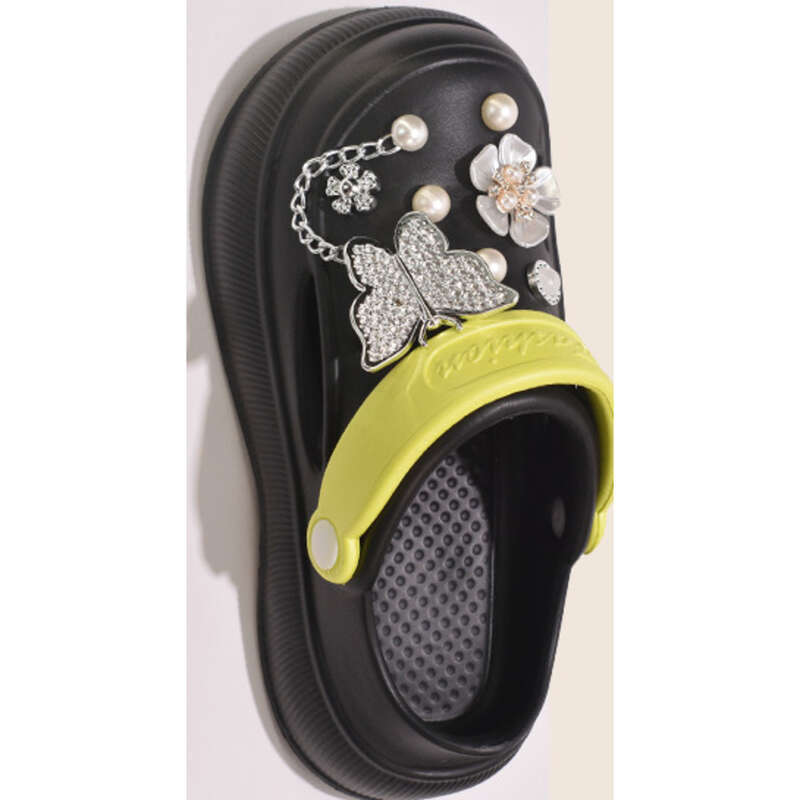 Pantofole estive da donna in rete rossa EVA con fondo spesso e perforato_voghion.com