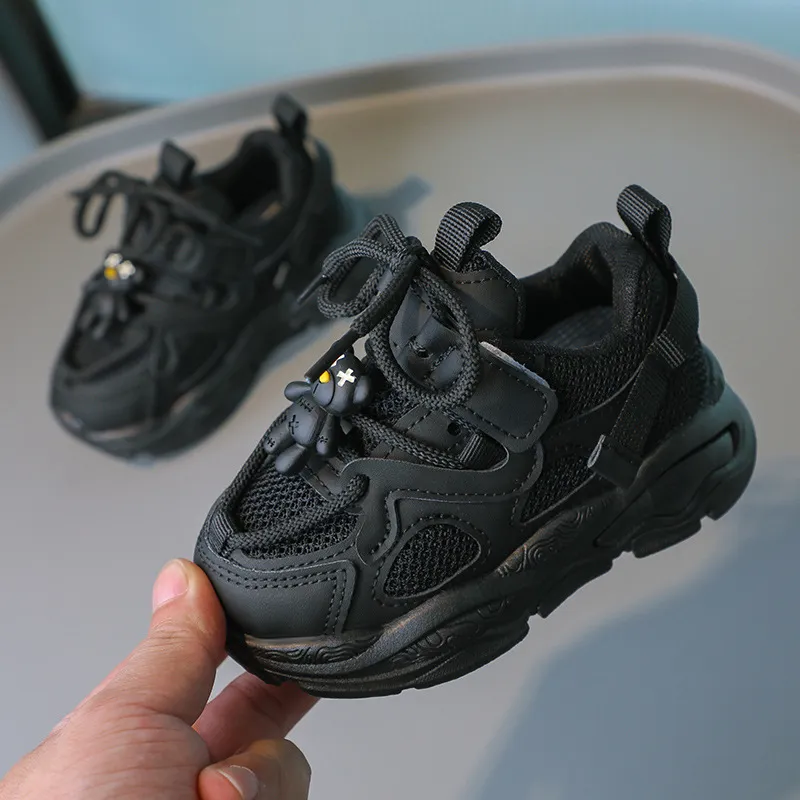 Children kids Casual Shoes Bear Cartoon Sneaker Boy Child Flexible Sneakers Toddler Cutefeet Sport Running Trainers_voghion.com