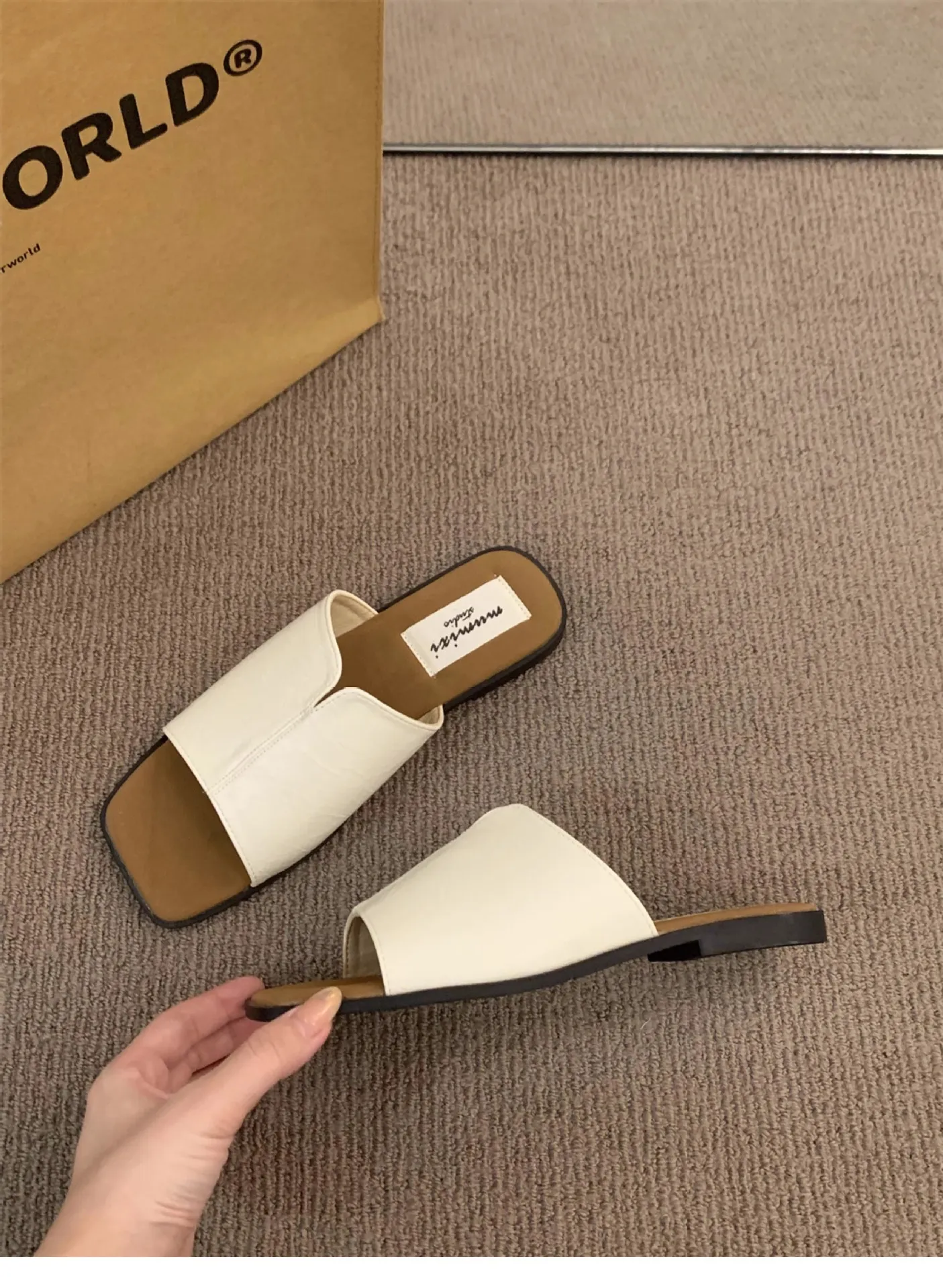 Naisten Tossut Litteät Kesäiset Rantakengät Naisten Sandaalit Ulkoilukengät Vapaa-ajan Kengät Atosille_voghion.com