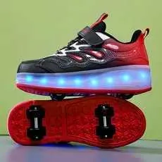 Fashion Roller Skate Shoes Kids Children Casual Sports Toy Gift Games Boys 4 Wheels Sneakers Girls Boots Ultra Light_voghion.com