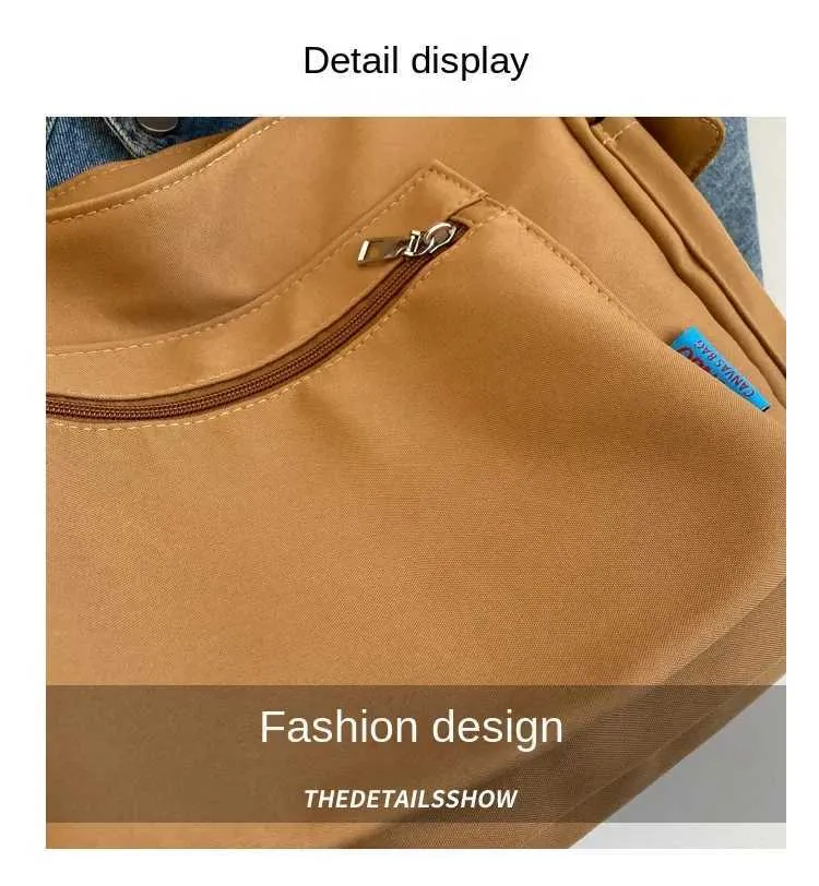 Versatile Oxford Canvas Crossbody Bag Large Capacity Tote Shoulder_voghion.com