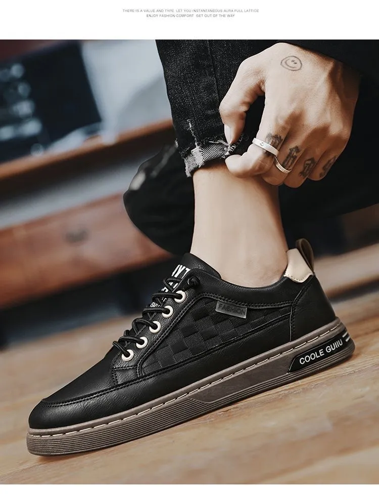 Casual Running Shoes For Men Breathable Lightweight White Style_voghion.com