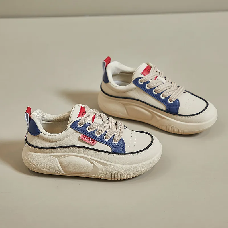 Thick Soled Shallow Low Cut Dad with Mesh for Comfortable Breathability Minimalist and Versatile Casual Board Shoes_voghion.com
