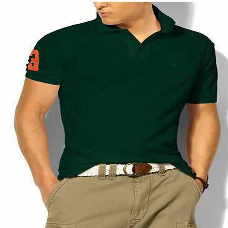 Hombre Big Pony brand High Quality Polo Top Men Short Sleeve Casual Embroidery Homme male polo shirt Mascuo lapel tee_voghion.com