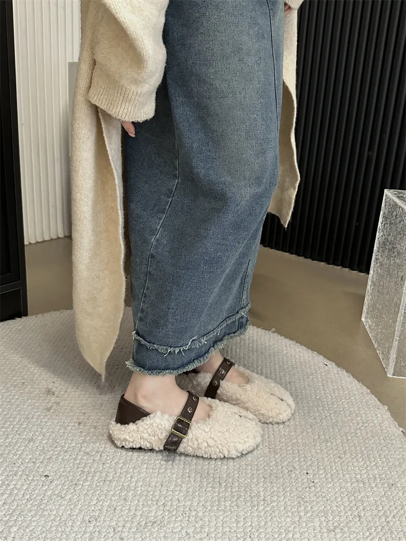 women Moccasins Round Toe Casual Woman Shoe Autumn Loafers Shallow Mouth Boat New Fall ck Buckle Strap Leisure Rubber_voghion.com