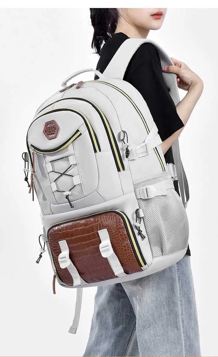 Outdoor Travel Backpack Men Women Multi-pockets Camping Shoulder Laptop School Bag Daypacks Trip Lage Storage_voghion.com