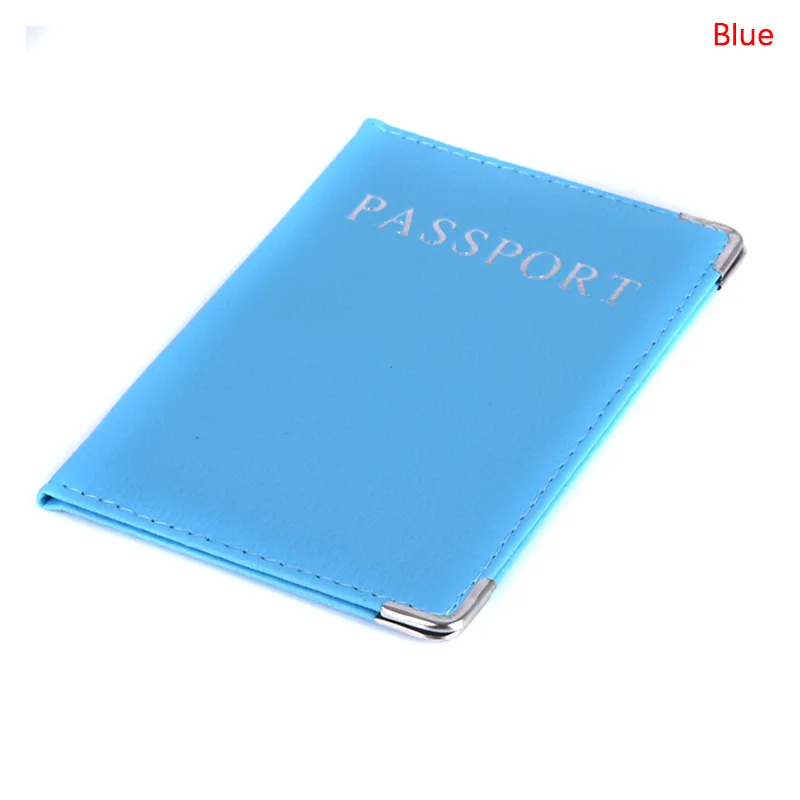 1 peça capas casuais de couro sintético porta-cartão de identidade de viagem capa protetora para passaporte_voghion.com