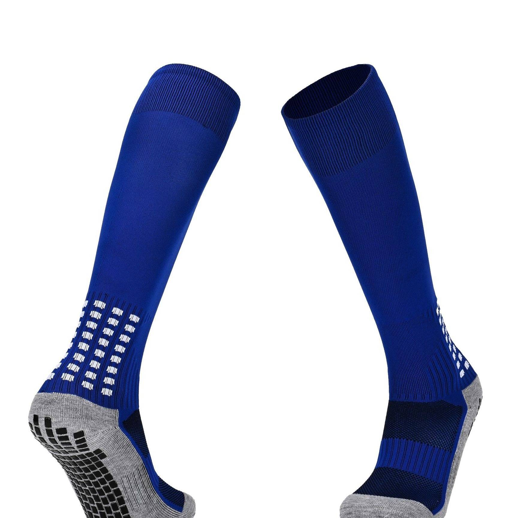 Non-Slip Football Socks For Men & Women - Knee-High Breathable Sports Socks With Cushioned Sole For Training, Running, Soccer (Multiple Colors)​_voghion.com