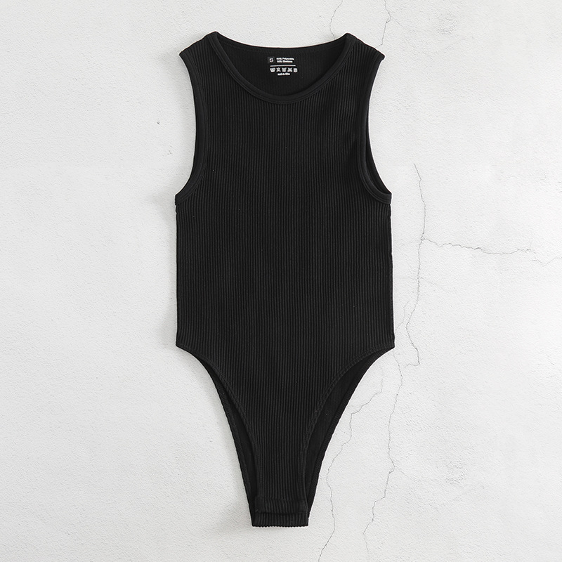 Costum de yoga nou, fără mâneci, dintr-o bucată, culoare solidă, culoare strălucitoare, sport, vestă confortabilă, chiloți dintr-o bucată, acum_voghion.com