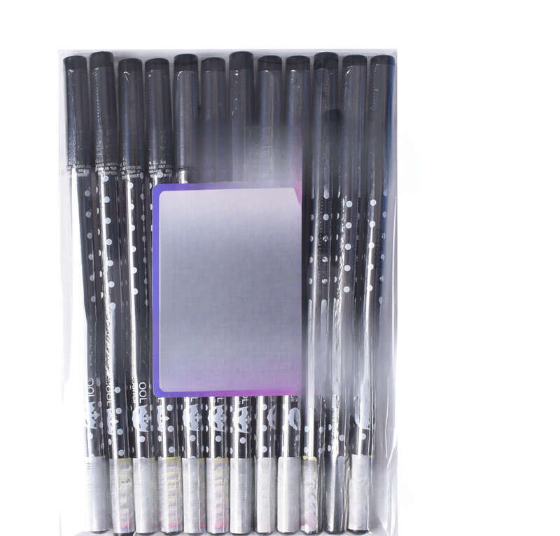 Long Lasting Non Smudge Eyeliner Black Eyeliner Stylish Dot Pattern Low Cost Makeup Pencil_voghion.com
