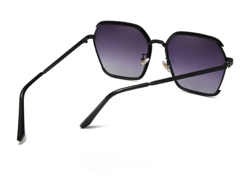 Okulary przeciwsłoneczne damskie z dużą ramką, popularne modele w sieci, beżowa oprawka, wersja koreańska, okulary przeciwsłoneczne,_voghion.com