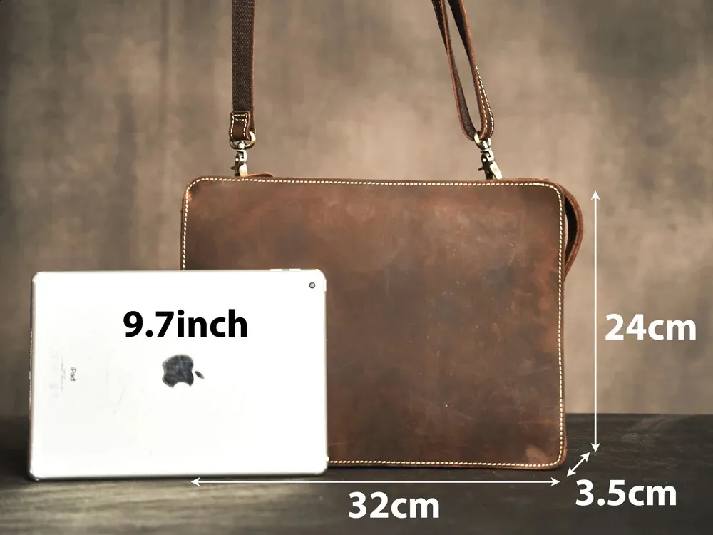 Borsa a mano autentica vintage grande capacità uomo borsa in pelle di vacchetta borsa da viaggio per computer da lavoro 240819_voghion.com