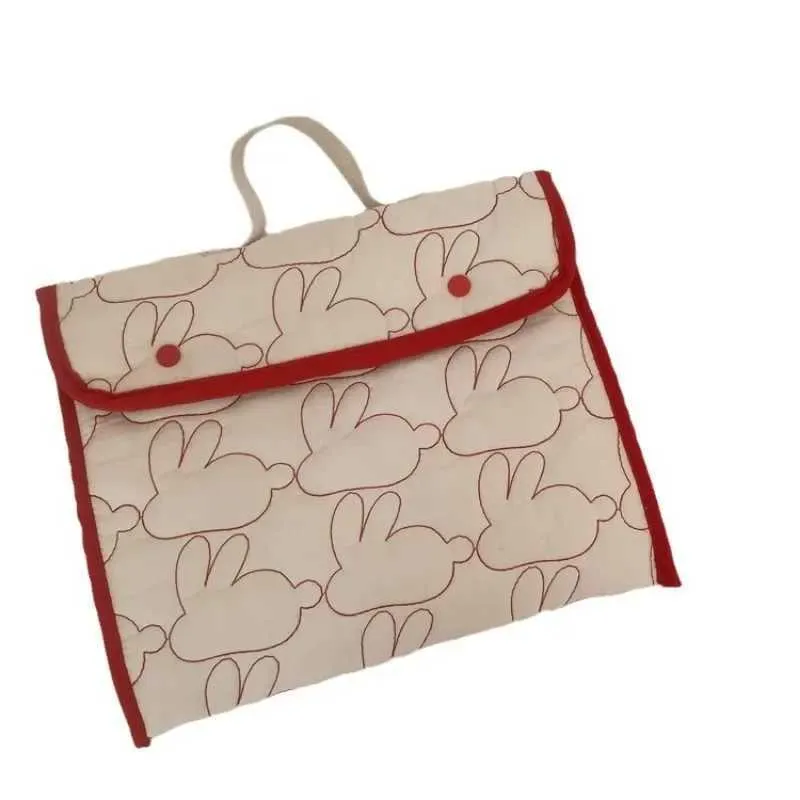 Bumbac drăguț desen animat iepure laptop husă tabletă transport pentru carte computer protector notebook husă femei servietă C24111_voghion.com