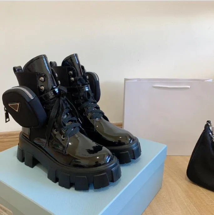 Martin Boots Rois Monolith Pocket Leather Combat Designer Hinking Nylon Brushed Ankle Boot Women High Platform Rubber_voghion.com