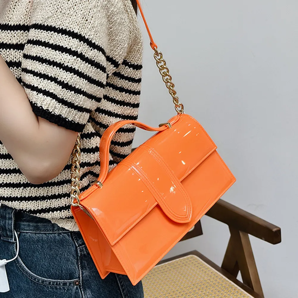 Borsa a tracolla casual da donna, con tracolla regolabile, in pelle verniciata, grande capacità, piccola, estiva, da spiaggia_voghion.com