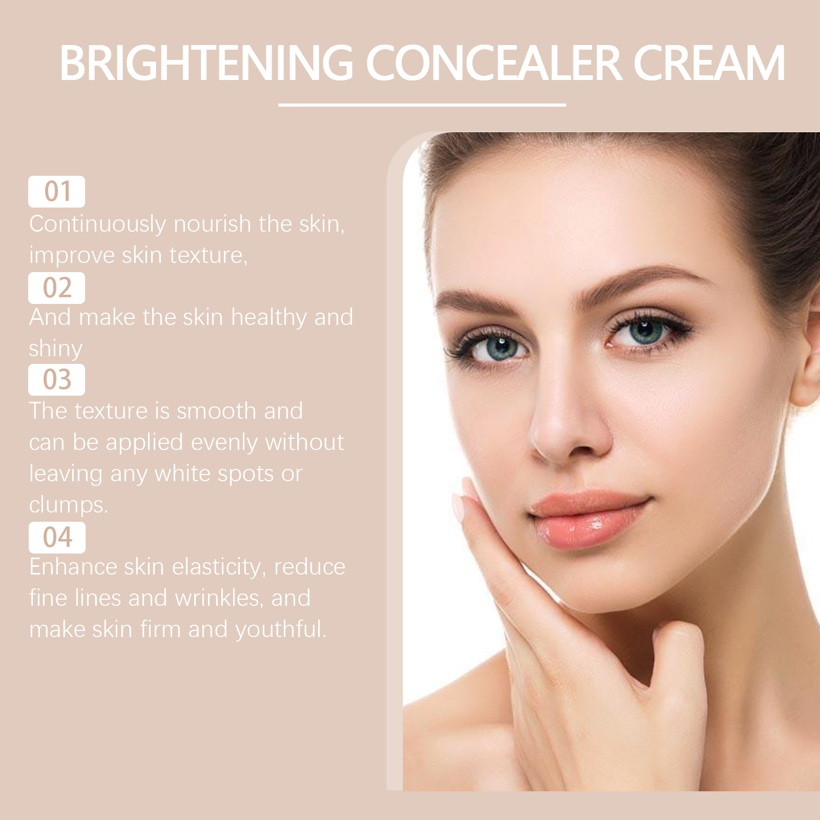 EELHOE Brightening Tone-Up Cream Lightweight Natural Coverage Skincare-Infused Concealer For No-Makeup Flawless Finish & Radiant Skin_voghion.com