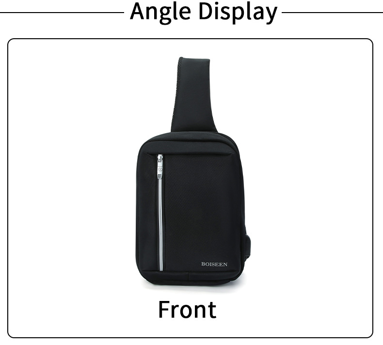 Boiseen nuovo marsupio da uomo cross-border business grande capacità borsa a tracolla con cerniera borsa portaoggetti con ricarica USB all'ingrosso_voghion.com