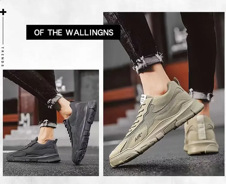 Klimveiligheidsschoenen voor heren Mesh Ademend Buitensport Trend Lage schaatsschoen Heren Licht Antislip Platform_voghion.com