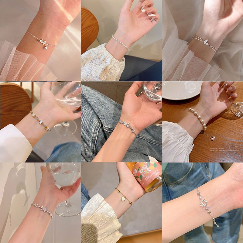 Hot Selg Versatile Pearl Female Instagram Style, Niche, High-end Feel, Titanium Steel Couple Bracelet, And Bracelet_voghion.com