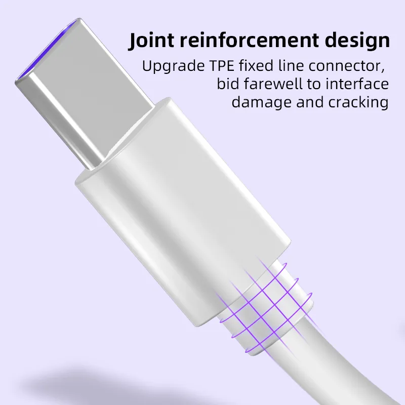 AUFU 5A 2m Type C Cable Fast Charging Mobile Phone Charger Type-C Data USB Cord For Huawei P40 Xiaomi Redmi 1m 0.5m 1.5m_voghion.com