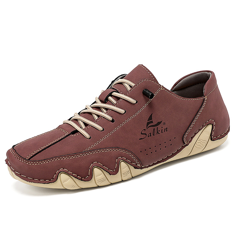 Herren Freizeitschuhe Jungen Martin Boots Aus Leder Für Den Alltag_voghion.com