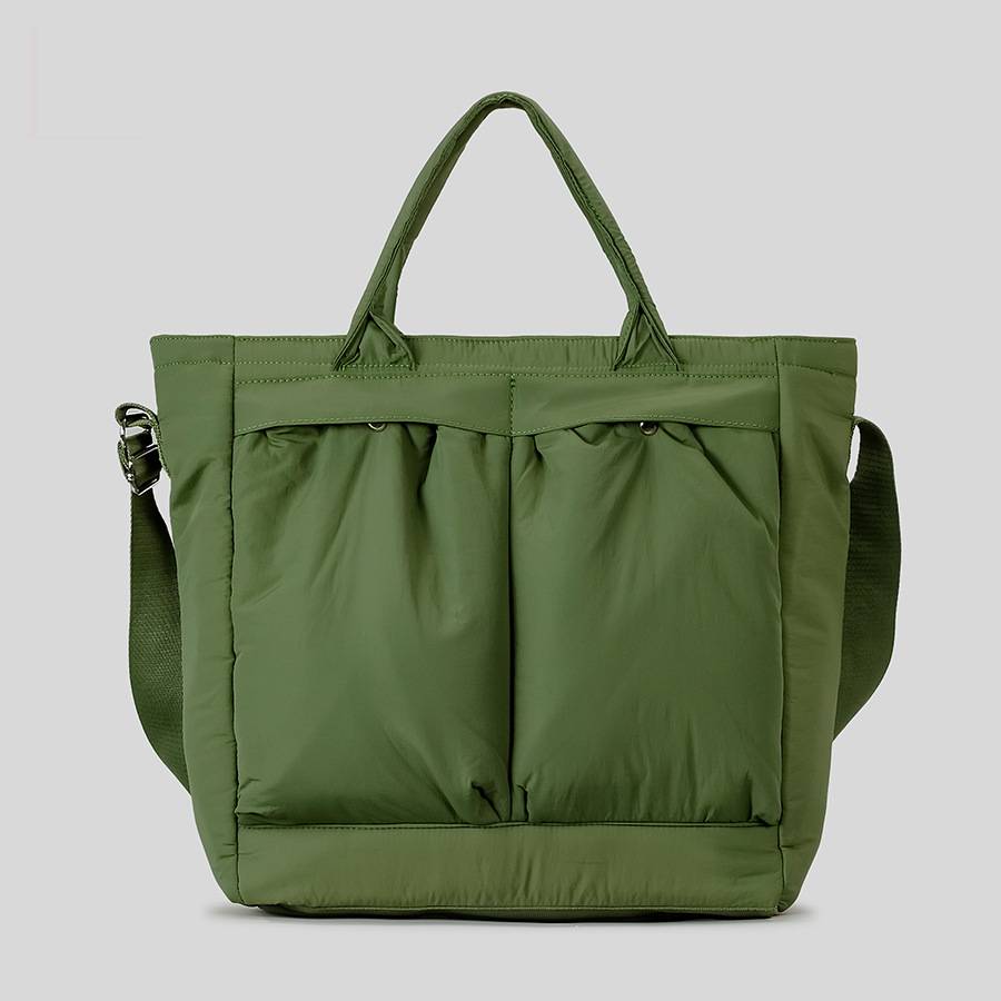 Women's Bags Large Capacity Multi Pocket Unisex Tote Bag, Military Green Travel Bag, Water Resistant Casual Shoulder Bag/laptop Bag_voghion.com