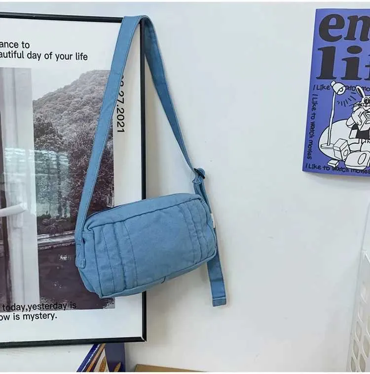 Weibliche 90er Jahre Y2K Canvas Textil Mini Square Umhängetasche für Telefon 2024 stilvolle kleine Größe Stoff Tasche Seite SG Beutel_voghion.com