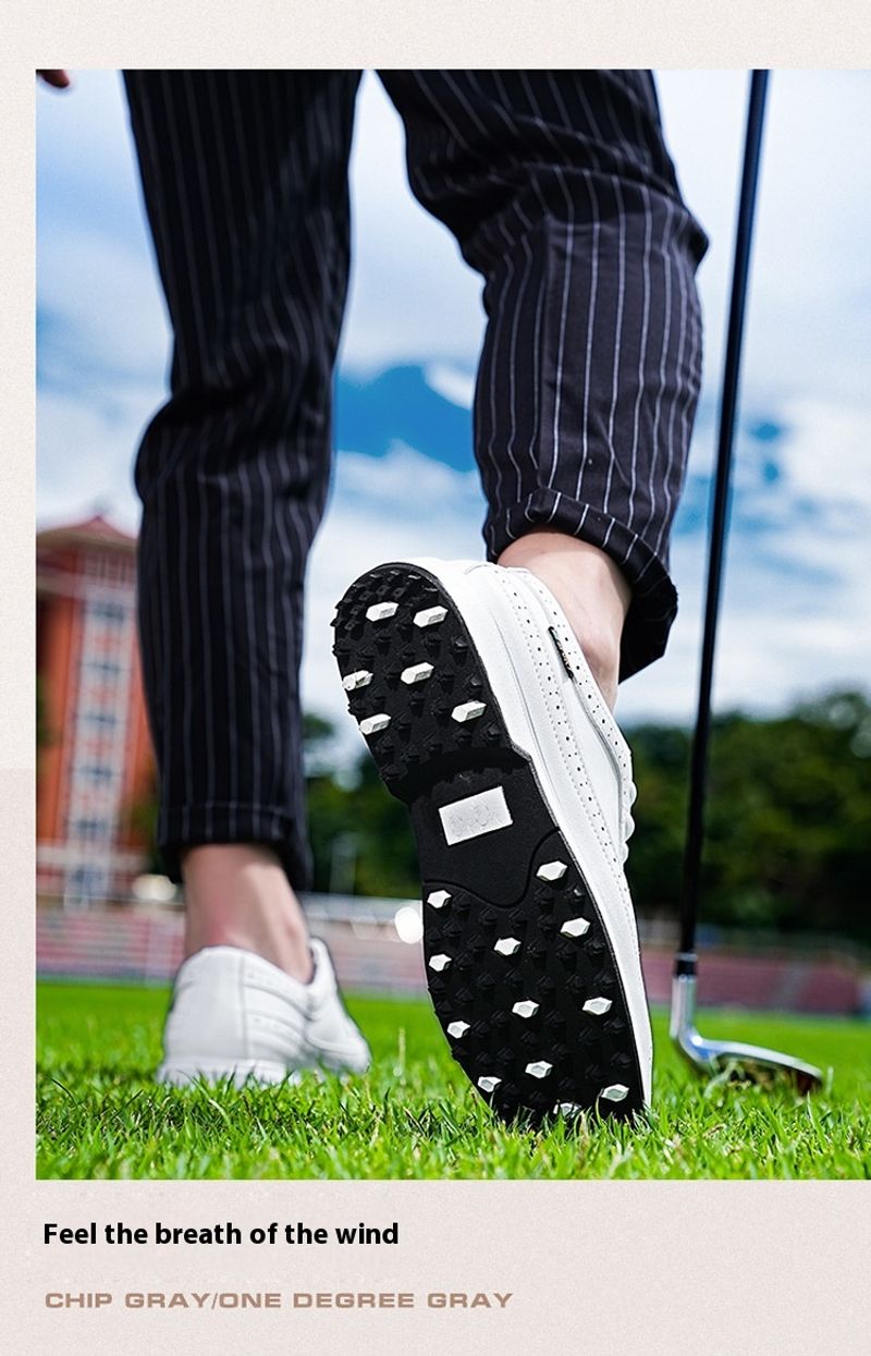 Baskets de golf décontractées de grande taille de style britannique, chaussures légères et portables pour hommes_voghion.com