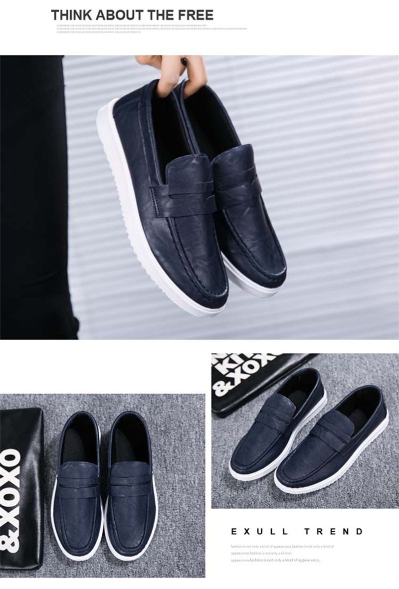 Groothandel hot selling platte loafer oxford slip-on leren schoenen voor heren_voghion.com