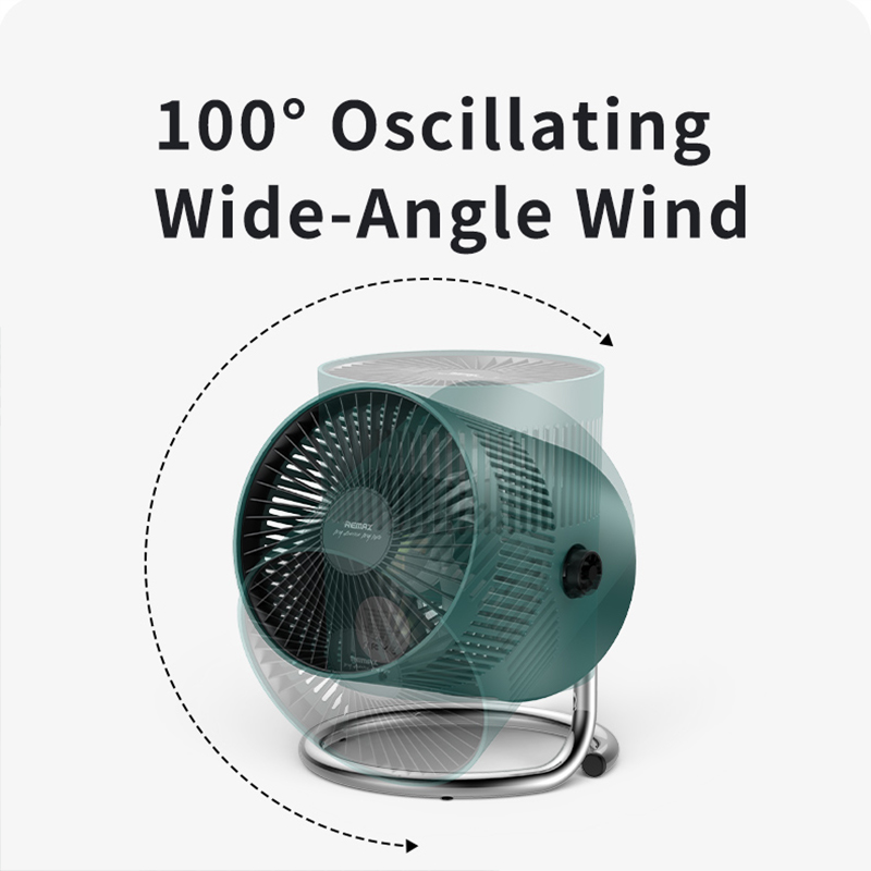 USB Rechargeable Fan Quiet 3-Speed Wind Brushless Desktop Fan Adjustable 100 Rotation Desk Fan for Desk Bedroom_voghion.com