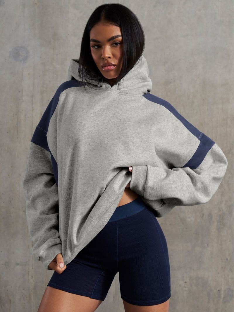 Women's Clothing contrast color drop shoulder high-end_voghion.com