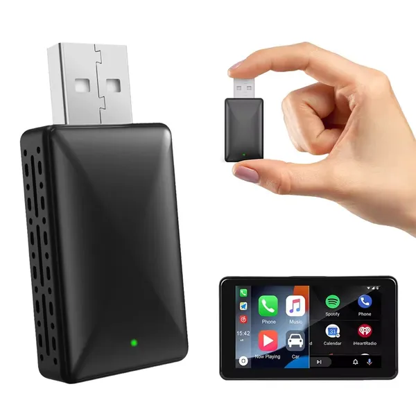 2-in-1 Wireless CarPlay Android Auto Adapter USB-Dongle_voghion.com