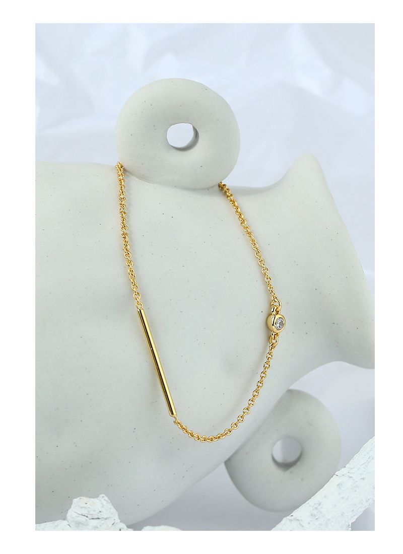 Vergoldetes Dia-einfaches Armband für Frauen Ins Cold Style Geometrischer Handschmuck_voghion.com