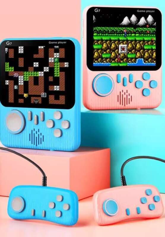Old Style Mini Game Console, Nostalgic Childhood For Two, Portable Handheld Device, 2.8 Screen G7_voghion.com